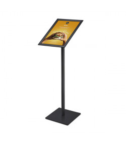Porte-affiche cadre clippant sur pied - Pivotant - A4 - 210 x 297 mm - Hauteur totale 980 mm