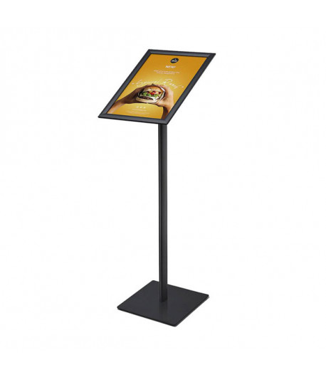 Porte-affiche cadre clippant sur pied - Pivotant - A4 - 210 x 297 mm - Hauteur totale 980 mm