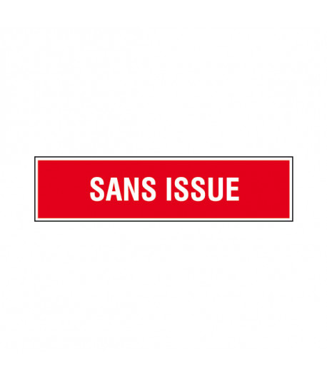 Panneau Sans issue - 400 x 100 mm