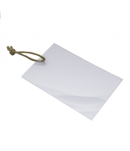 Pochette avec lien en lin - A6 - 105 x 150 mm