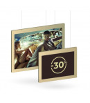 Porte affiche à suspendre - Format 614 x 450 mm - Format utile A2