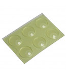 Butée antidérapante adhésive transparente - Polyuréthane